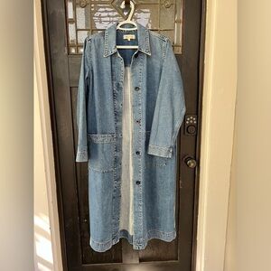Madewell denim duster